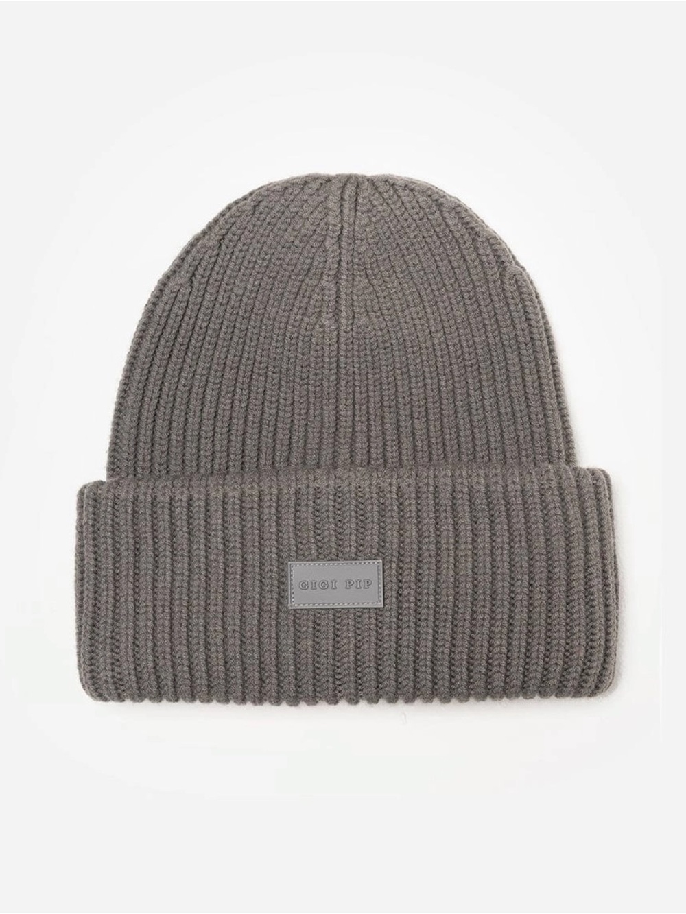 Gigi Pip Merino Wool Beanie- Grey